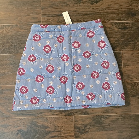 Anthropologie Floral Mini Skirt Size S - Picture 5 of 6